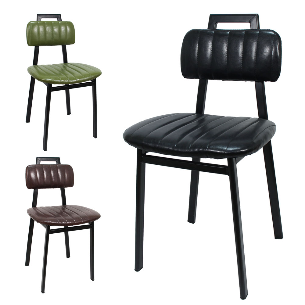더조아 에이치체어 식빵쿠션 디자인핸들 인테리어 의자